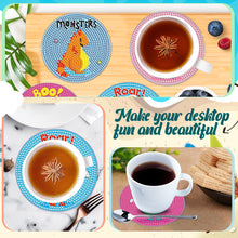 Load image into Gallery viewer, 6PCS Diamond Painting Art Coaster Kit Acrylic Round Diamond Painting DIY Coaster
