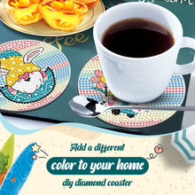 Load image into Gallery viewer, 8PCS Diamond Painting Art Coaster Kit Acrylic Round Diamond Painting DIY Coaster
