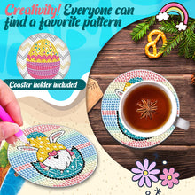 Load image into Gallery viewer, 8PCS Diamond Painting Art Coaster Kit Acrylic Round Diamond Painting DIY Coaster
