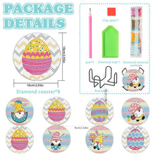 Load image into Gallery viewer, 8PCS Diamond Painting Art Coaster Kit Acrylic Round Diamond Painting DIY Coaster
