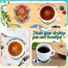 Load image into Gallery viewer, 4PCS Diamond Painting Art Coaster Kit Acrylic Round Diamond Painting DIY Coaster
