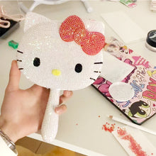 Load image into Gallery viewer, DIY Diamond Painting Mirror Kit Hello Kity Diamond Pocket Mirror (White)
