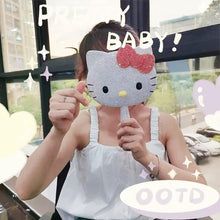 Load image into Gallery viewer, DIY Diamond Painting Mirror Kit Hello Kity Diamond Pocket Mirror (White)
