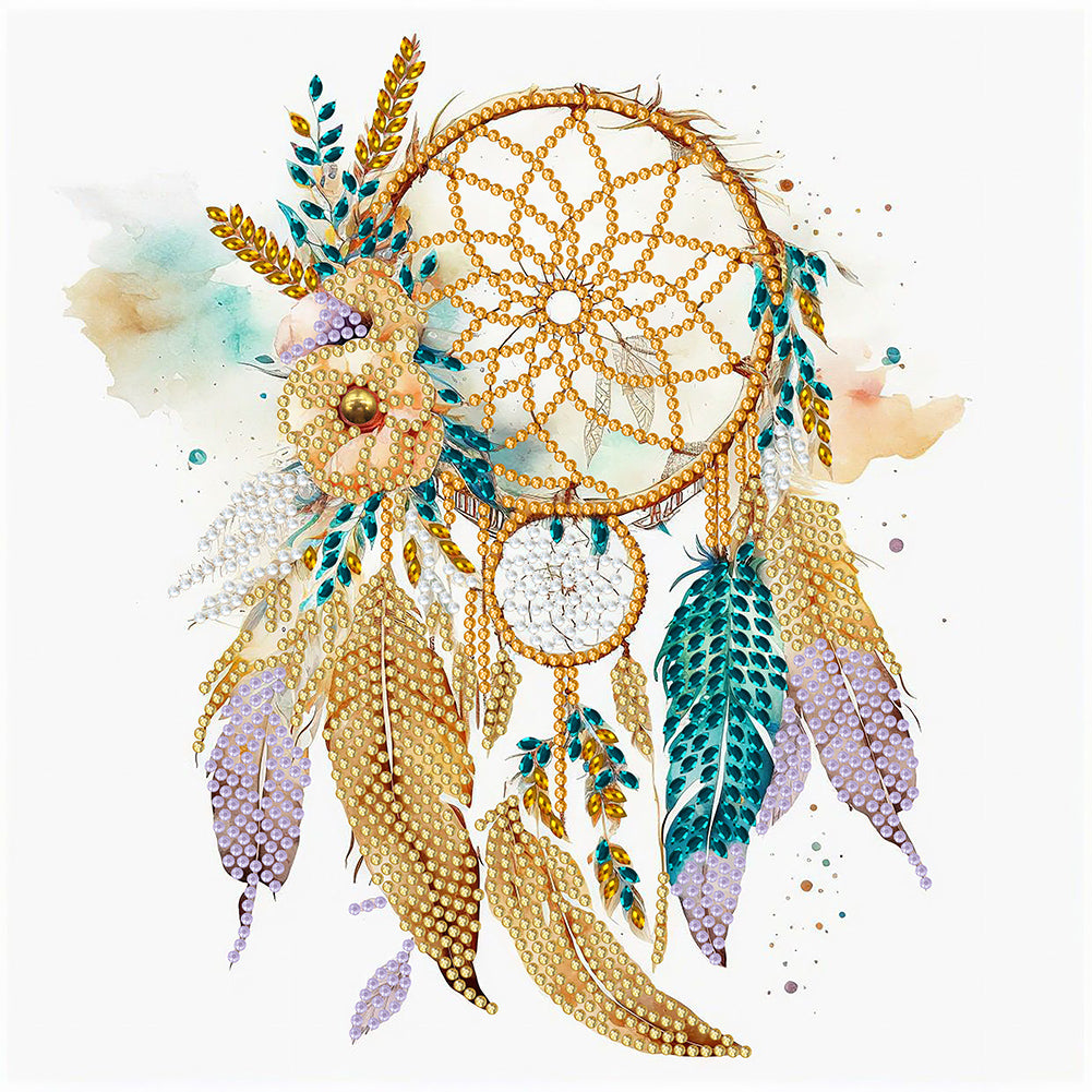 Diamond Painting - Partial Special Shaped - Dreamcatcher (30*30CM)