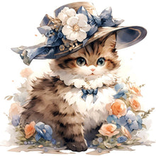 Load image into Gallery viewer, Diamond Painting - Full Round - Miss Dog and Miss Cat (40*40CM)
