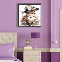 Load image into Gallery viewer, Diamond Painting - Full Round - Miss Dog and Miss Cat (40*40CM)
