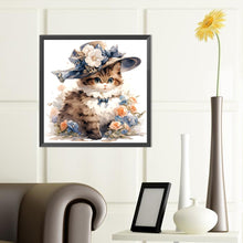 Load image into Gallery viewer, Diamond Painting - Full Round - Miss Dog and Miss Cat (40*40CM)
