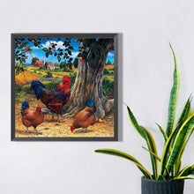 Load image into Gallery viewer, AB Diamond Painting - Full Round - farm chicken (40*40CM)
