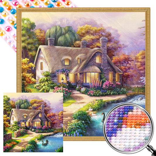 AB Diamond Painting - Full Round - country house (40*40CM)
