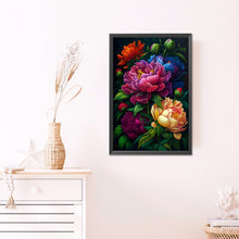 Load image into Gallery viewer, AB Diamond Painting - Full Round - night peony (40*60CM)
