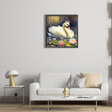 Load image into Gallery viewer, Diamond Painting - Full Round - White Swan (30*30CM)
