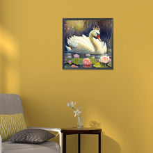 Load image into Gallery viewer, Diamond Painting - Full Round - White Swan (30*30CM)
