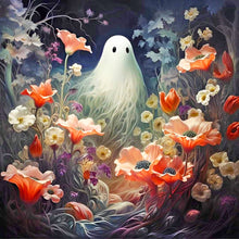 Load image into Gallery viewer, Diamond Painting - Full Round - Halloween wandering ghost (30*30CM)
