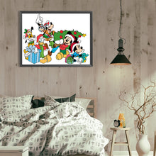 Load image into Gallery viewer, Diamond Painting - Full Round - Christmas with Mickey Mouse and Friends (40*30CM)
