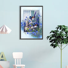 Load image into Gallery viewer, Diamond Painting - Full Round - Frame painting star flower bluebird (40*60CM)
