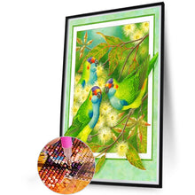 Load image into Gallery viewer, Diamond Painting - Full Round - Frame painted white wood eucalyptus parrot (40*60CM)

