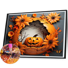Load image into Gallery viewer, Diamond Painting - Full Round - Broken wall pumpkin (60*50CM)
