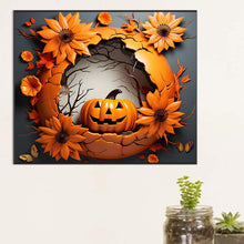 Load image into Gallery viewer, Diamond Painting - Full Round - Broken wall pumpkin (60*50CM)
