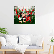 Load image into Gallery viewer, Diamond Painting - Full Round - Mickey and Minnie meeting at Christmas (60*50CM)
