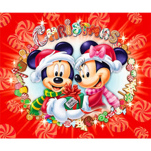 Load image into Gallery viewer, Diamond Painting - Full Round - Christmas Mickey and Minnie gifts (60*50CM)
