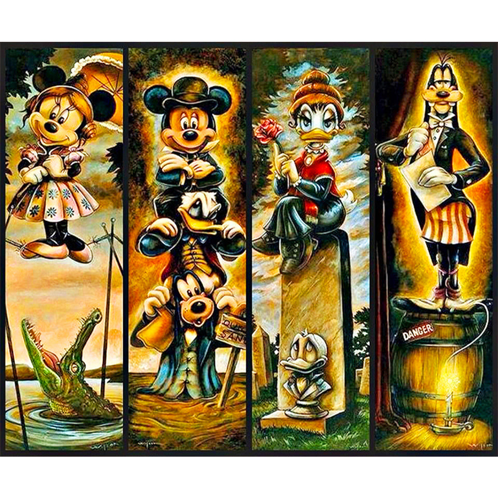Diamond Painting - Full Round - Mickey Mouse and his friends (60*50CM)
