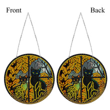 Load image into Gallery viewer, Double Sided Diamond Art Painting Diamond Painting Suncatcher (black cat)
