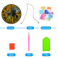 Load image into Gallery viewer, Double Sided Diamond Art Painting Diamond Painting Suncatcher (black cat)
