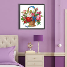 Load image into Gallery viewer, Diamond Painting - Partial Special Shaped - flower basket (40*40CM)
