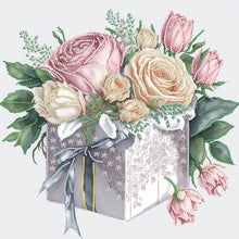 Load image into Gallery viewer, Diamond Painting - Partial Special Shaped - flower gift box (40*40CM)
