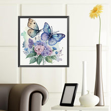 Load image into Gallery viewer, Diamond Painting - Partial Special Shaped - flowers butterfly (40*40CM)
