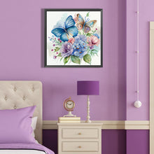 Load image into Gallery viewer, Diamond Painting - Partial Special Shaped - flowers butterfly (40*40CM)
