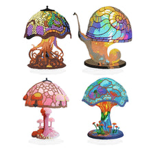 Load image into Gallery viewer, 4 PCS Diamond Art Table Decor Mushroom with Lights (Mushroom Snails Octopus #1)
