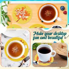 Load image into Gallery viewer, 8PCS Acrylic Round Diamond Painting Art Coaster Kit Diamond Painting DIY Coaster
