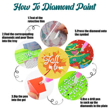 Load image into Gallery viewer, 8PCS Acrylic Round Diamond Painting Art Coaster Kit Diamond Painting DIY Coaster
