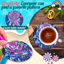 Load image into Gallery viewer, 8PCS Acrylic Round Diamond Painting Art Coaster Kit Diamond Painting DIY Coaster
