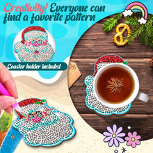 Load image into Gallery viewer, 10PCS Diamond Painting Art Coaster Kit Santa Christmas Christmas Gifts Cardinals
