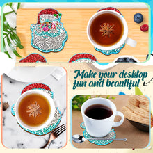 Load image into Gallery viewer, 10PCS Diamond Painting Art Coaster Kit Santa Christmas Christmas Gifts Cardinals
