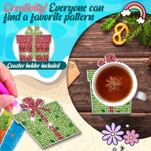 Load image into Gallery viewer, 10PCS Diamond Painting Art Coaster Kit Santa Christmas Christmas Gifts Cardinals

