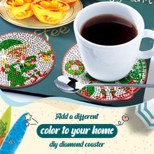 Load image into Gallery viewer, 10PCS Diamond Painting Art Coaster Kit Santa Christmas Christmas Gifts Cardinals
