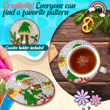 Load image into Gallery viewer, 10PCS Diamond Painting Art Coaster Kit Santa Christmas Christmas Gifts Cardinals
