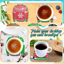 Load image into Gallery viewer, 10PCS Diamond Painting Art Coaster Kit Santa Christmas Christmas Gifts Cardinals

