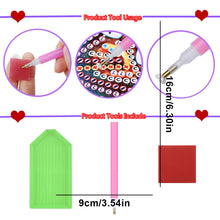 Load image into Gallery viewer, 8PCS Diamond Painting Art Pendant Santa Diamond Wine Glass Charms Snowman Wreath
