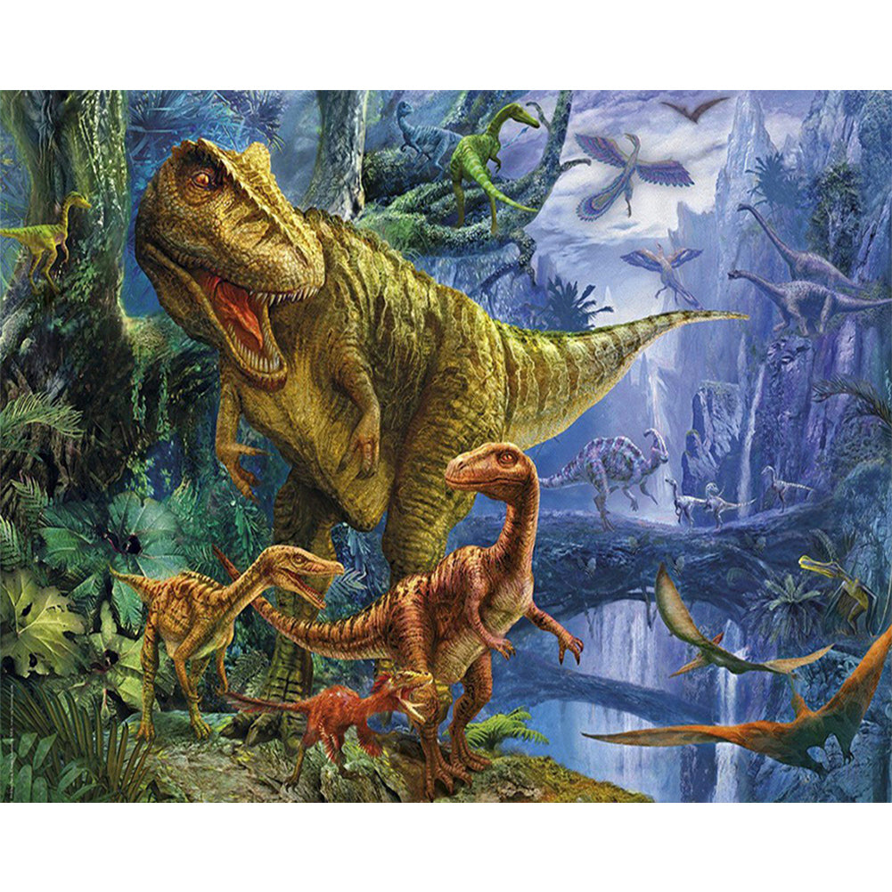 Diamond Painting - Full Round - Dinosaur (50*40CM)