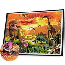 Load image into Gallery viewer, Diamond Painting - Full Round - Dinosaur (50*40CM)
