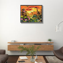 Load image into Gallery viewer, Diamond Painting - Full Round - Dinosaur (50*40CM)
