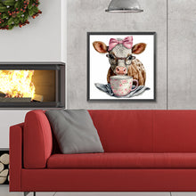 Load image into Gallery viewer, Diamond Painting - Full Round - dairy cow (30*30CM)
