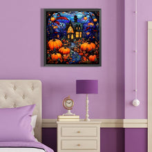 Load image into Gallery viewer, Diamond Painting - Full Round - Glass painted pumpkin castle (40*40CM)
