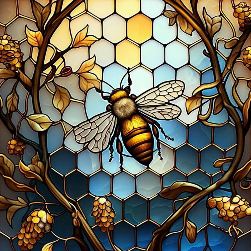 Diamond Painting - Full Round - glass painting bee (40*40CM)