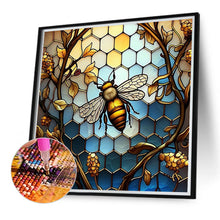 Load image into Gallery viewer, Diamond Painting - Full Round - glass painting bee (40*40CM)
