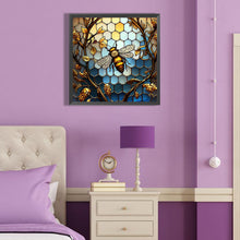 Load image into Gallery viewer, Diamond Painting - Full Round - glass painting bee (40*40CM)
